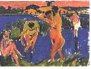 Four bathers, Ernst Ludwig Kirchner